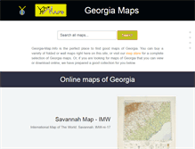 Tablet Screenshot of georgia-map.info